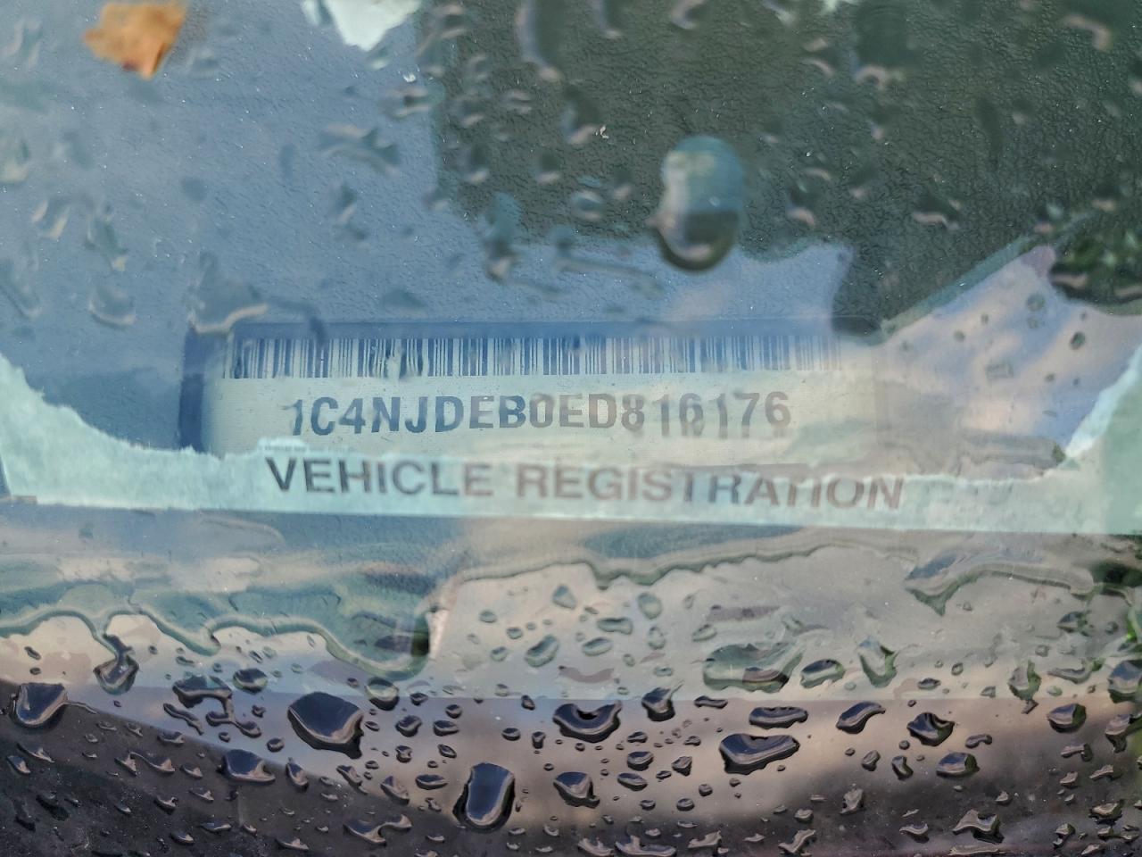 2014 Jeep Compass Latitude VIN: 1C4NJDEB0ED816176 Lot: 97641775