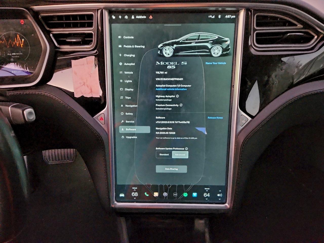 2014 Tesla Model S VIN: 5YJSA1H14EFP63401 Lot: 94279445