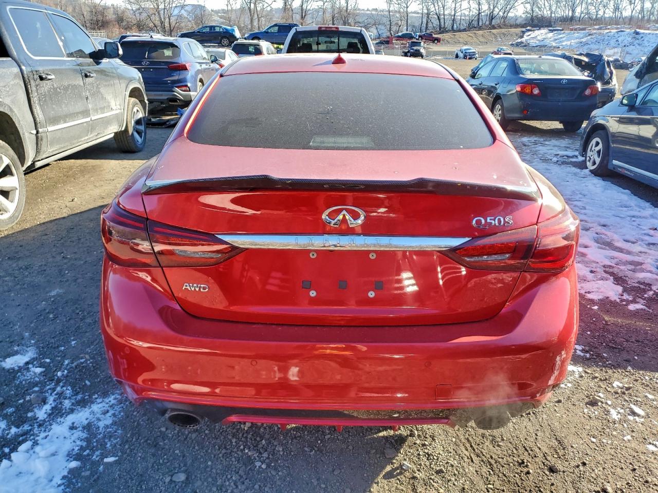 2018 Infiniti Q50 Red Sport 400 VIN: JN1FV7ARXJM481308 Lot: 95879975