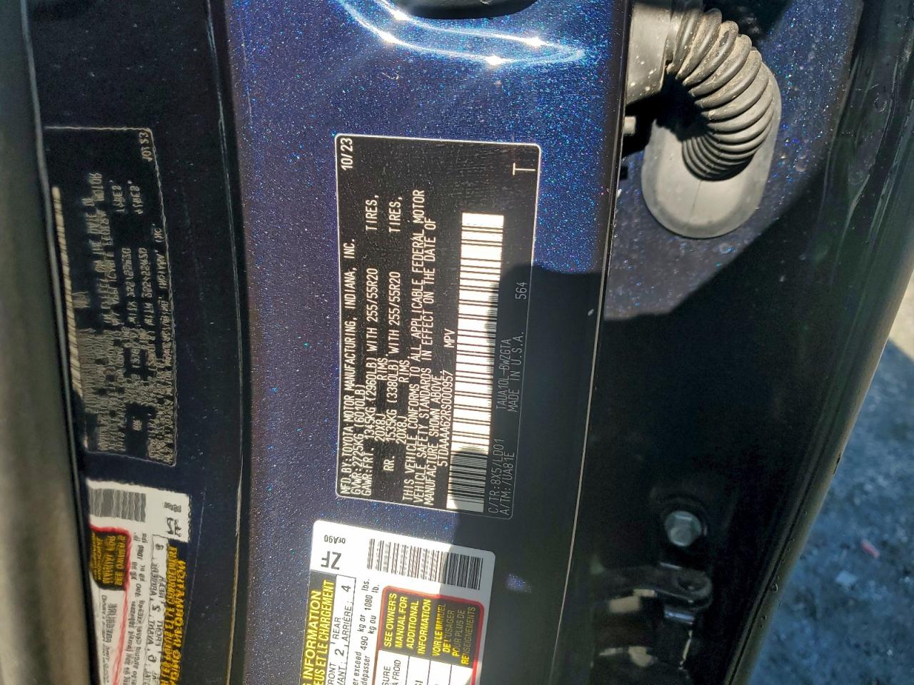 2024 Lexus Tx 350 Base VIN: 5TDAAAA62RS000957 Lot: 95550665