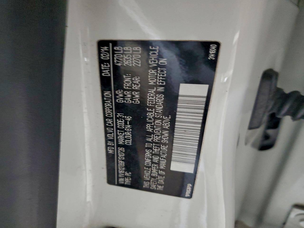 2015 Volvo S60 Premier VIN: YV1612TB9F1310726 Lot: 93969795