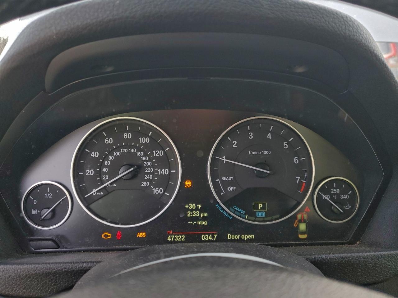 2014 BMW Activehybrid 3 VIN: WBA3F9C53EKP46524 Lot: 95027635