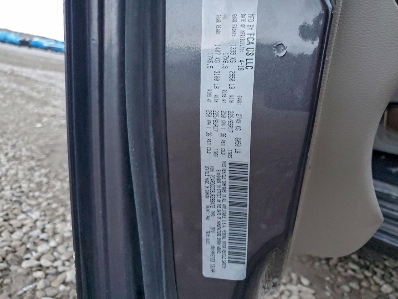 2018 Dodge Grand Caravan Sxt VIN: 2C4RDGCG9JR298472 Lot: 95179615