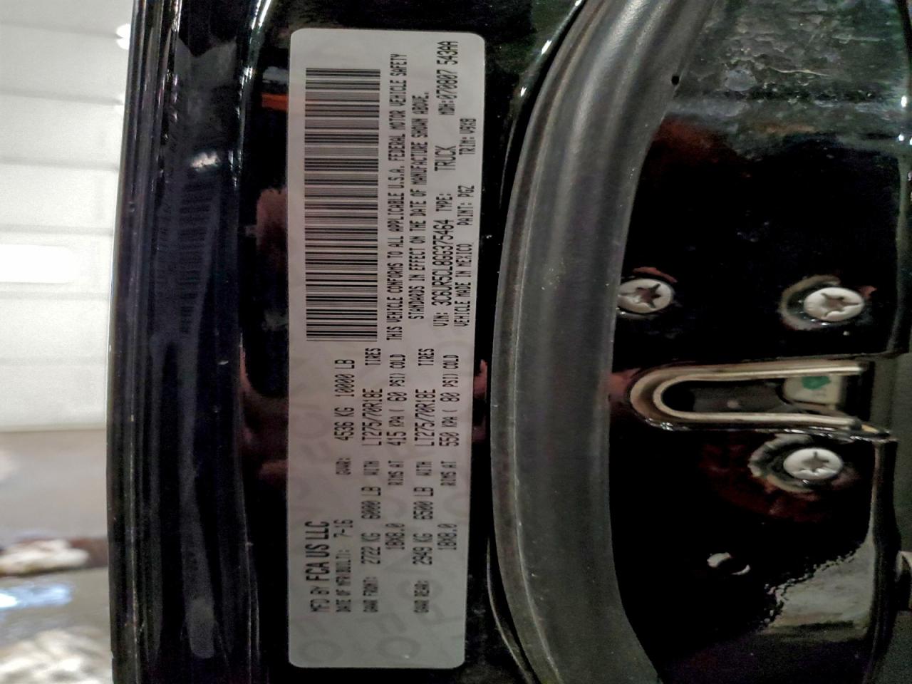 2016 Ram 2500 St VIN: 3C6UR5CL8GG375464 Lot: 96037285