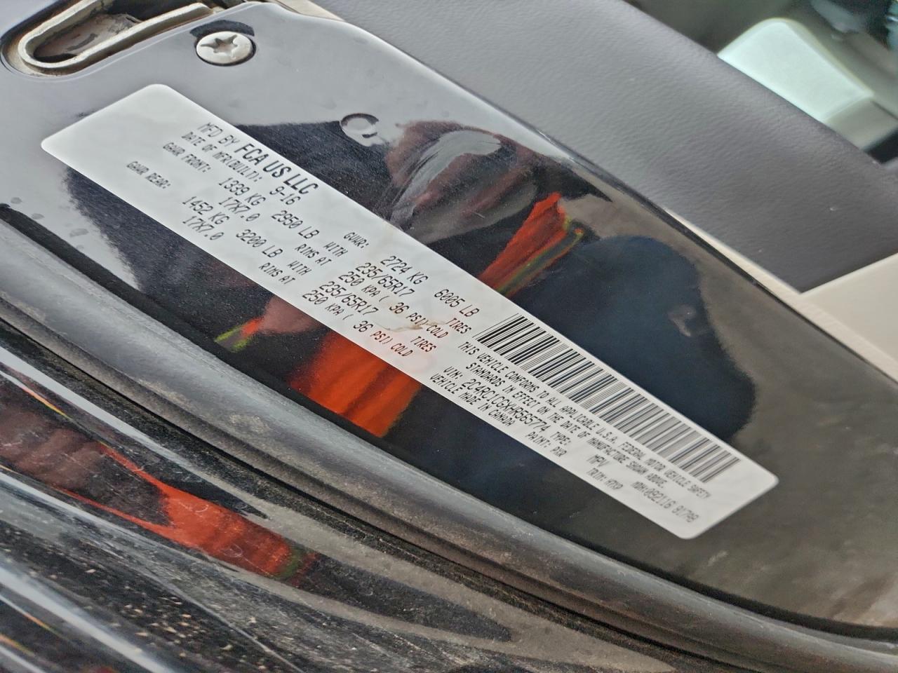 2017 Chrysler Pacifica Lx VIN: 2C4RC1CGXHR565774 Lot: 95929725