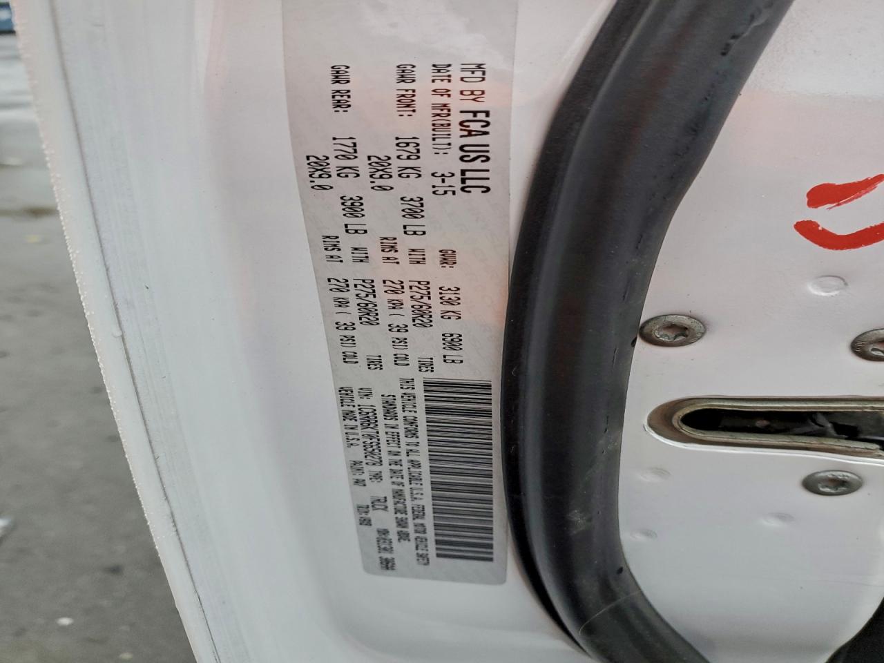 2015 Ram 1500 St VIN: 1C6RR6KT0FS650278 Lot: 95794685