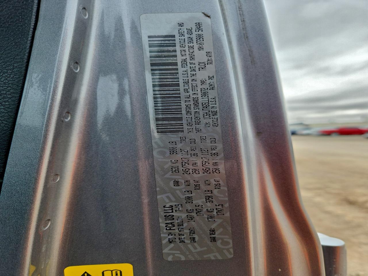 2020 Jeep Gladiator Sport VIN: 1C6HJTAG5LL130072 Lot: 95541605