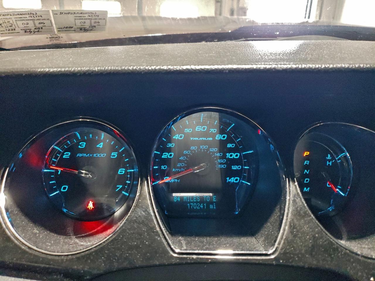 2010 Ford Taurus Limited VIN: 1FAHP2JW4AG103563 Lot: 95148395