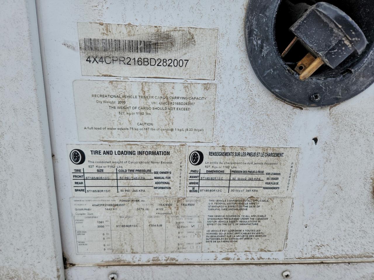 2011 Foresriver Rockwood VIN: 4X4CPR216BD282007 Lot: 95159805