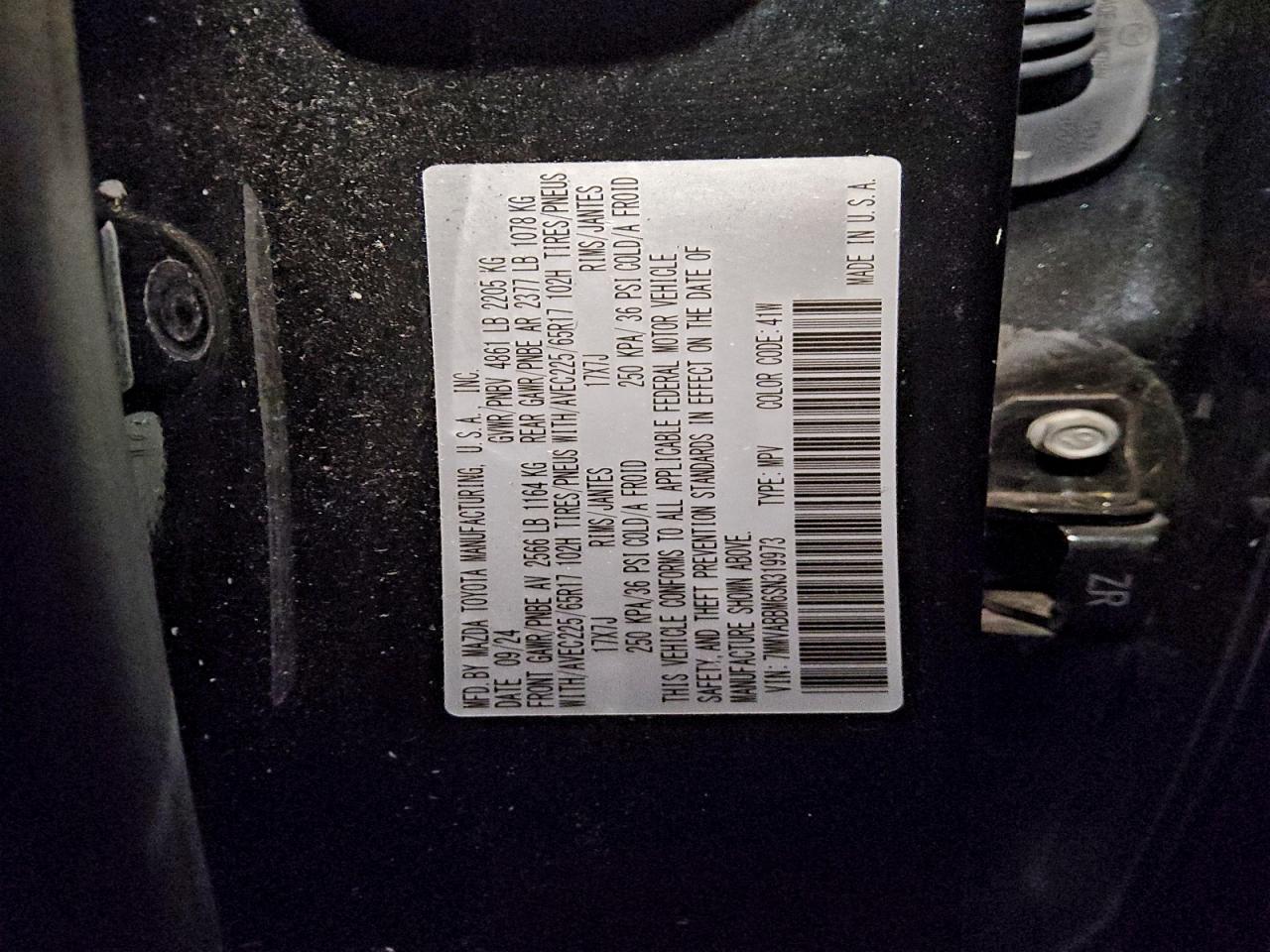 2025 Mazda Cx-50 Preferred VIN: 7MMVABBM6SN319973 Lot: 95973975