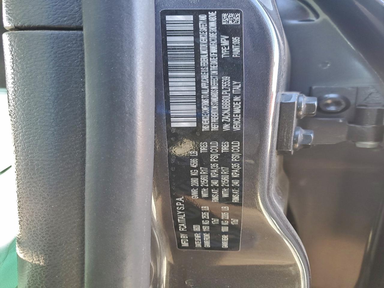 2020 Jeep Renegade Latitude VIN: ZACNJBBB0LPL75539 Lot: 97357495