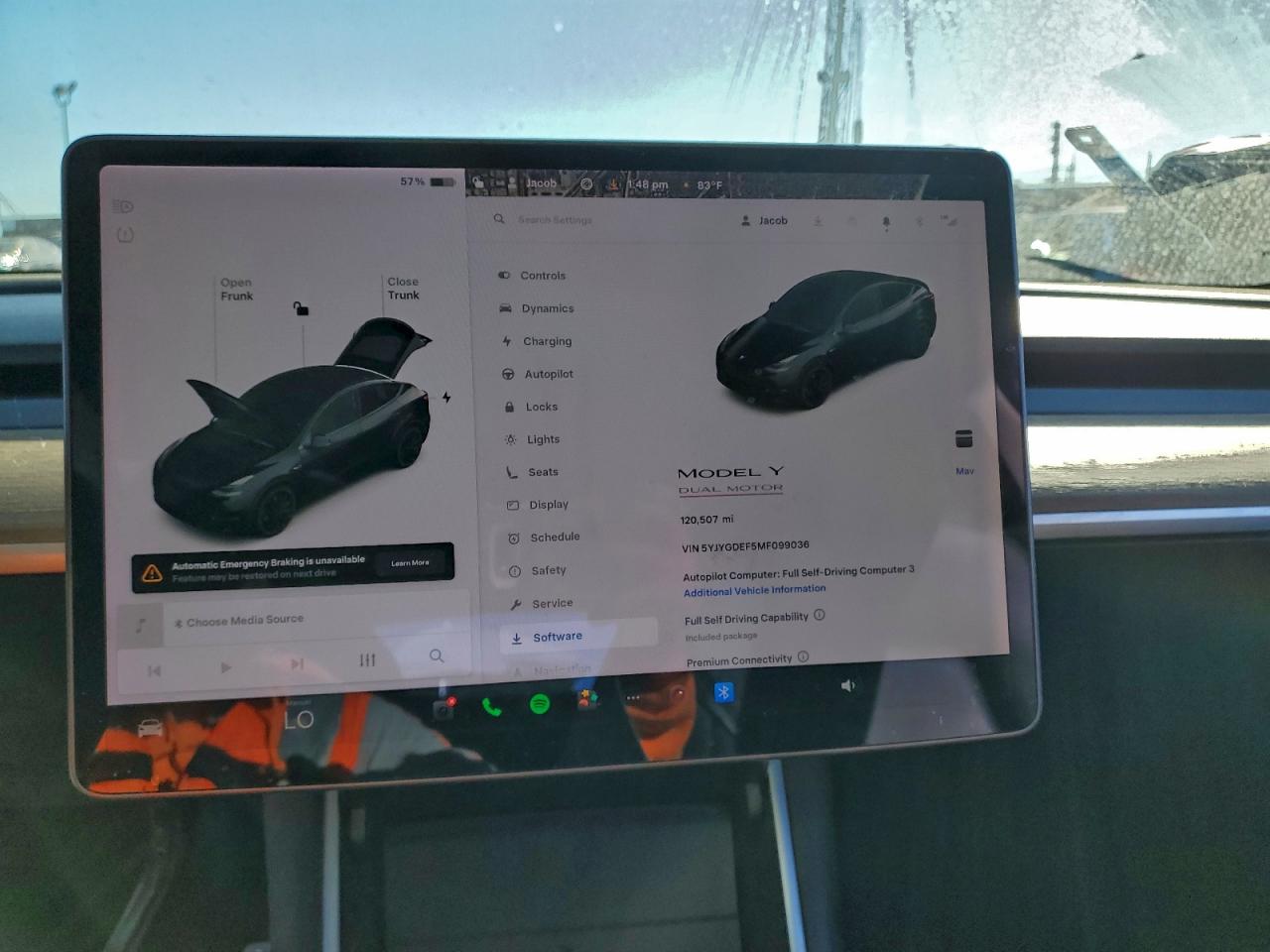 2021 Tesla Model Y VIN: 5YJYGDEF5MF099036 Lot: 90088995