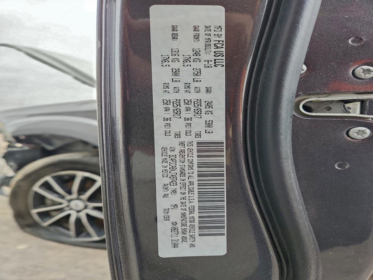 2018 Dodge Journey Se VIN: 3C4PDCABXJT497423 Lot: 94800225