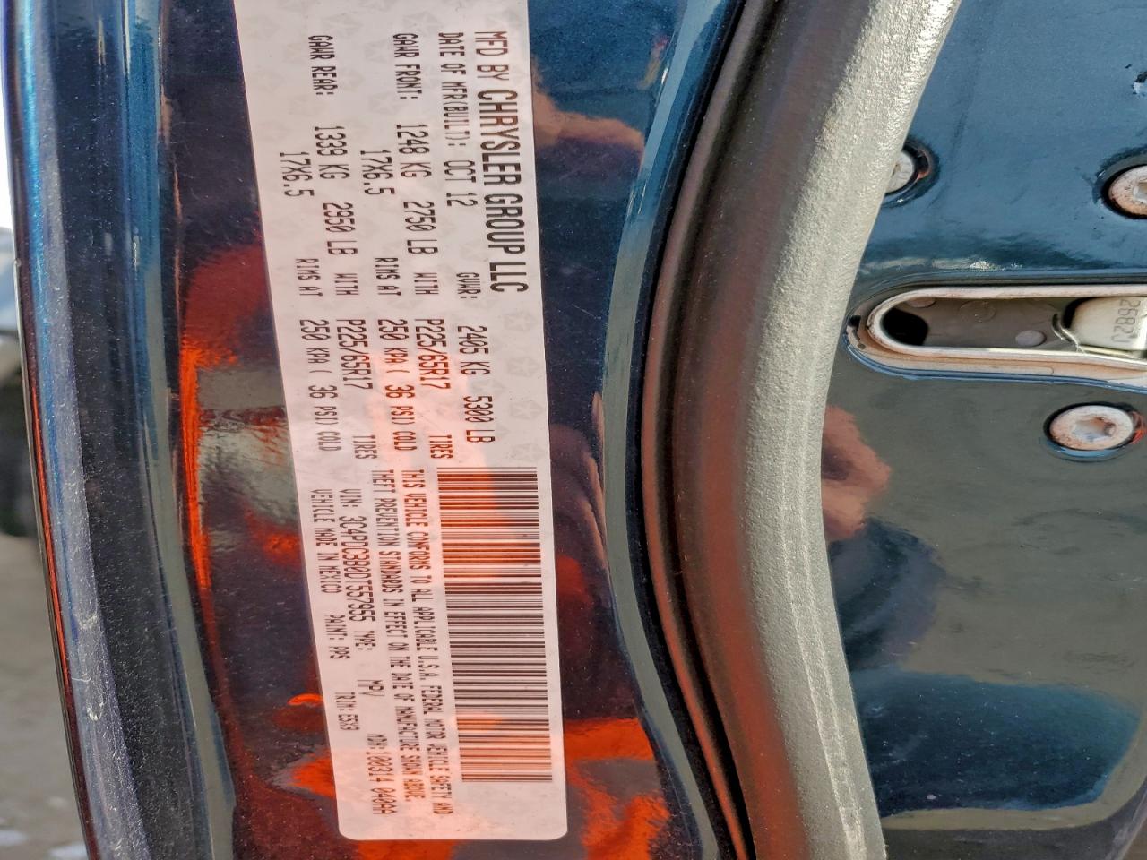 2013 Dodge Journey Sxt VIN: 3C4PDCBB0DT557955 Lot: 97028355