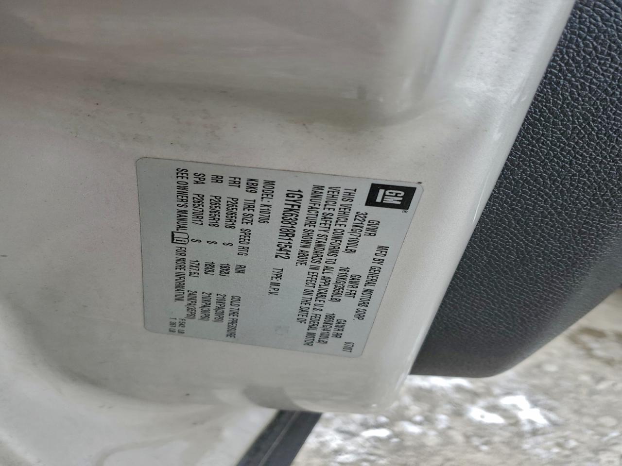 2008 Cadillac Escalade Luxury VIN: 1GYFK63818R115412 Lot: 95155845