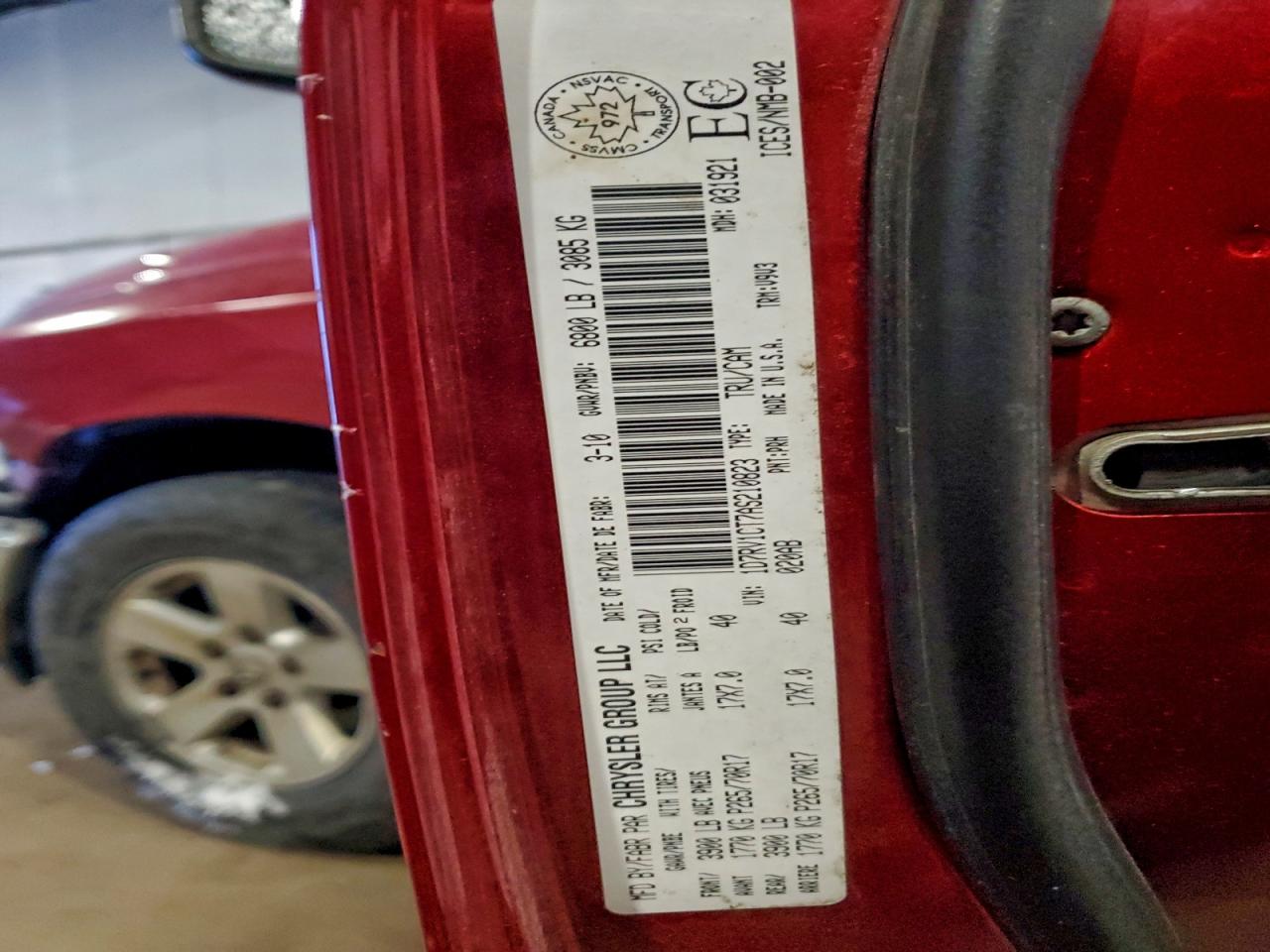 2010 Dodge Ram 1500 VIN: 1D7RV1CT7AS210823 Lot: 94028135