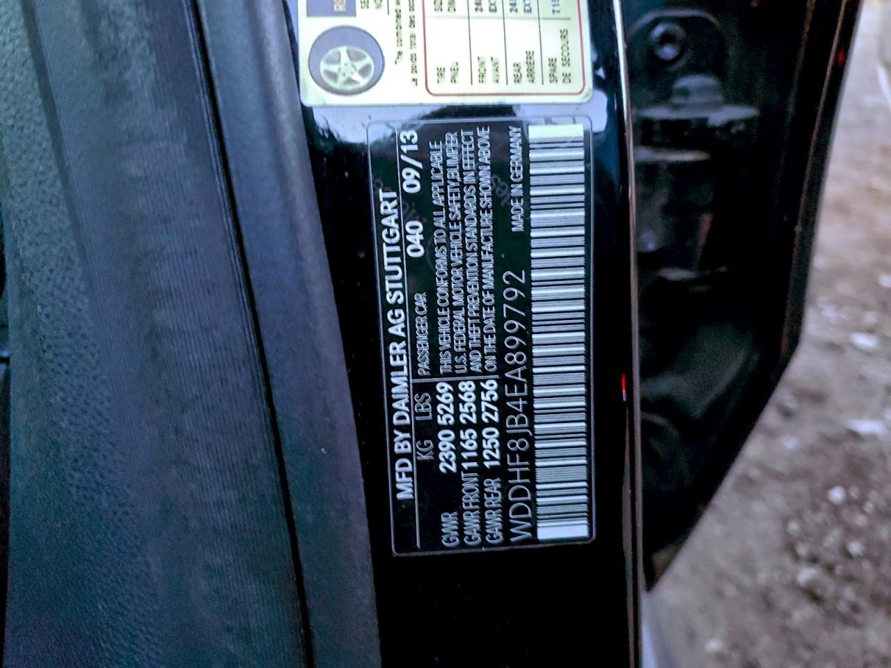 2014 Mercedes-Benz E 350 4Matic VIN: WDDHF8JB4EA899792 Lot: 94348215