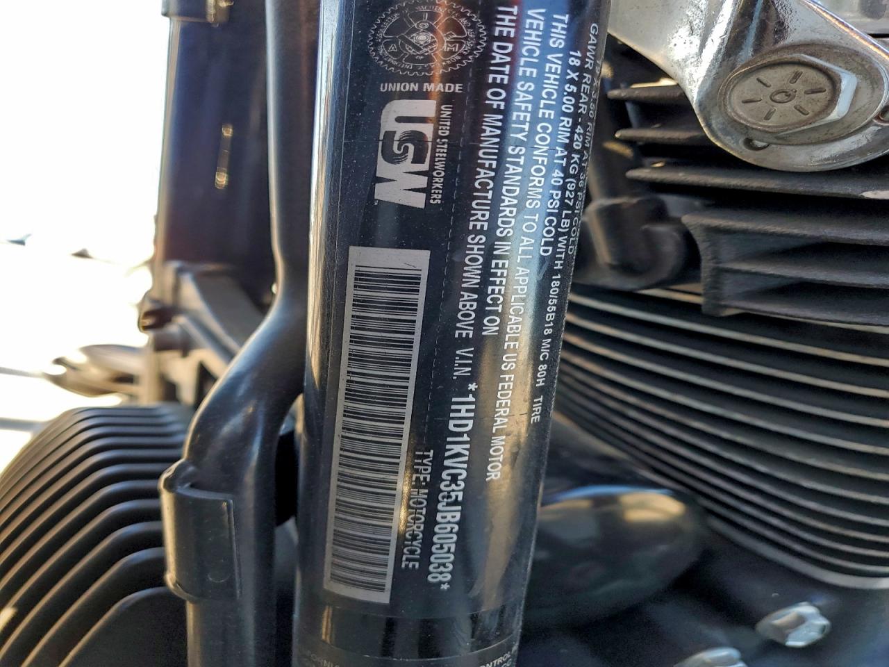 2018 Harley-Davidson Flhrxs VIN: 1HD1KVC35JB605038 Lot: 95664375