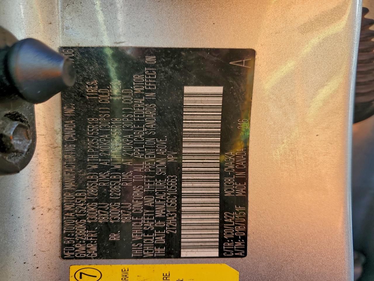 2006 Lexus Rx 330 VIN: 2T2HA31U56C105663 Lot: 96813285