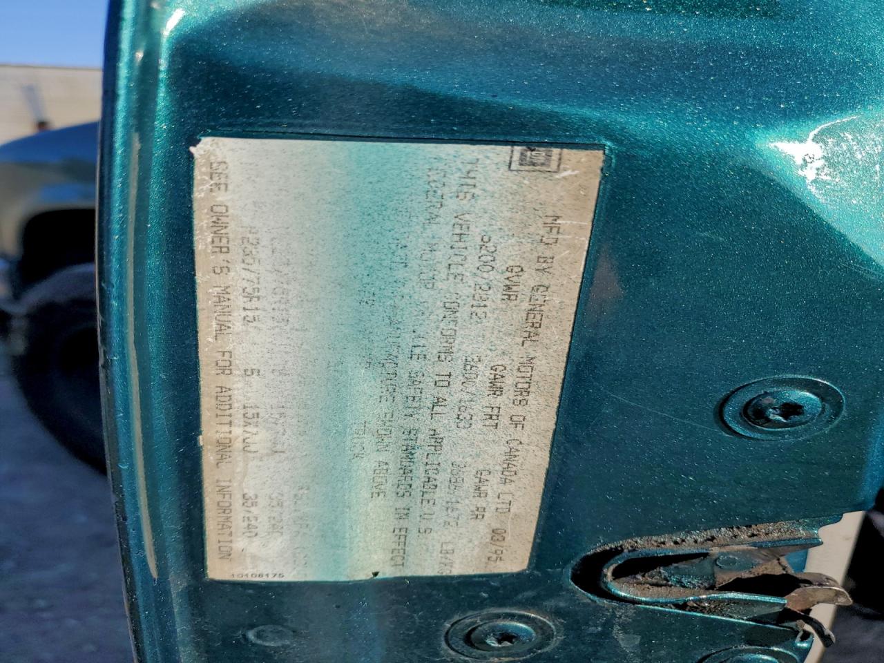 1995 Chevrolet Gmt-400 C1500 VIN: 2GCEC19H2S1191472 Lot: 95251025