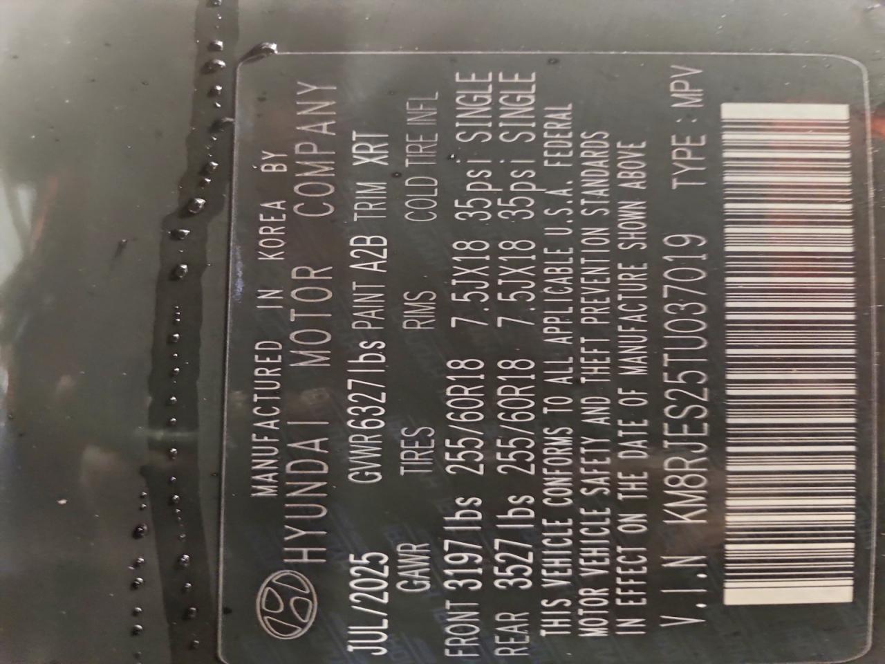 2026 Hyundai Palisade Xrt Pro VIN: KM8RJES25TU037019 Lot: 94368795