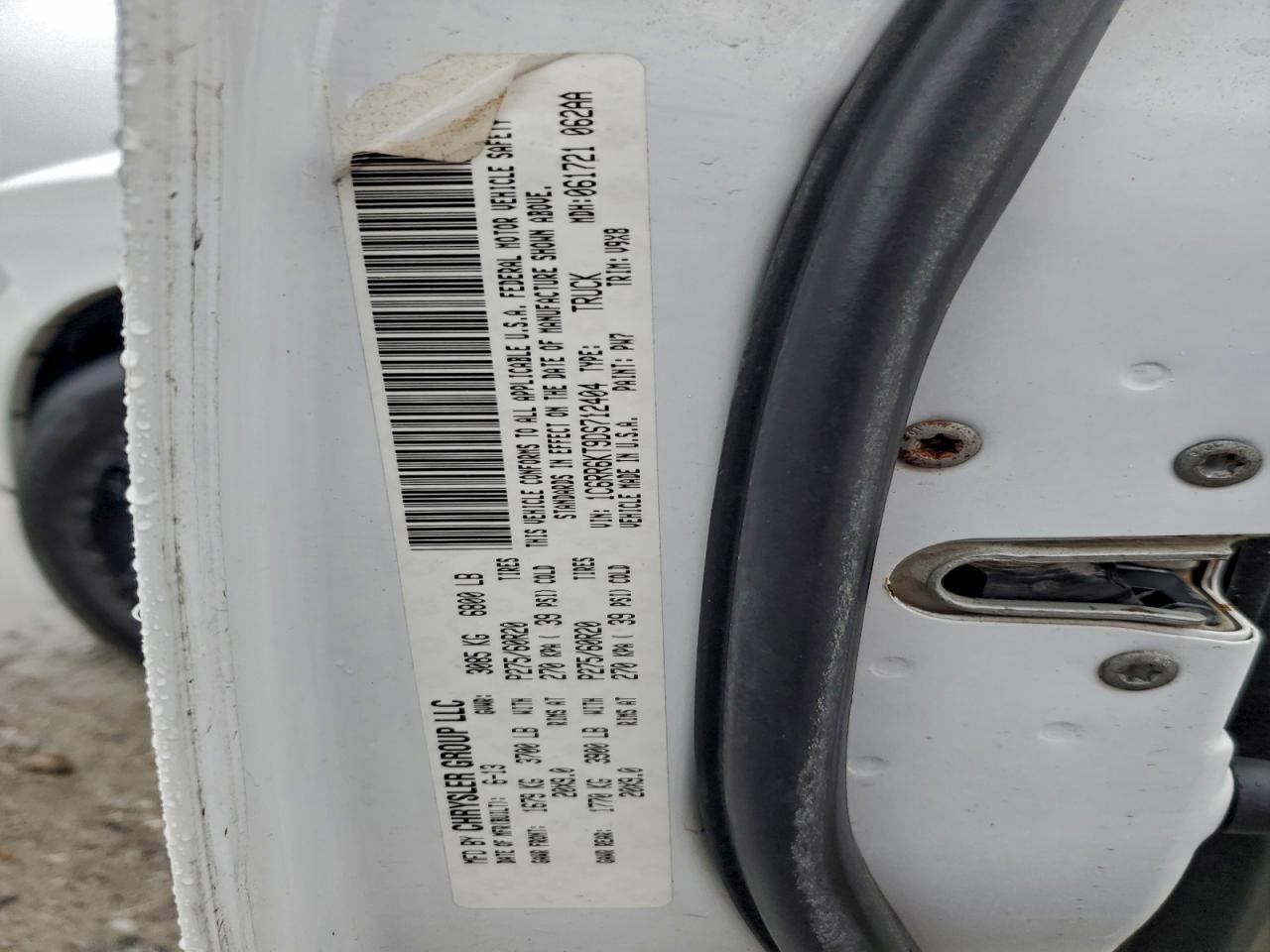 2013 Ram 1500 St VIN: 1C6RR6KT9DS712404 Lot: 97239955