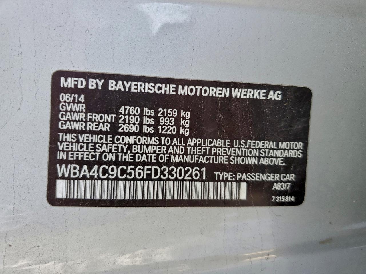 Фото: WBA4C9C56FD330261