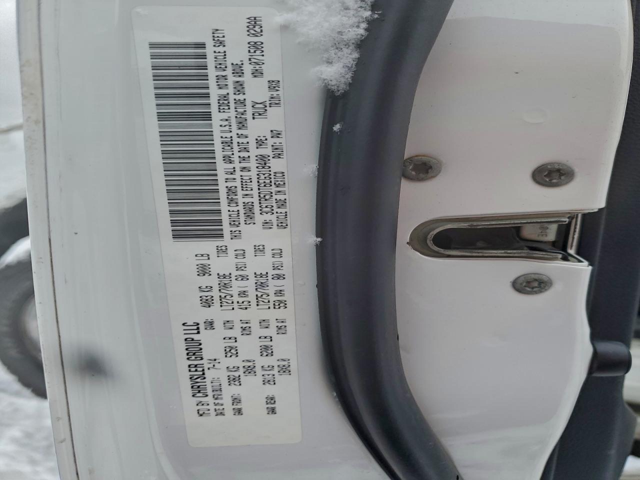 2014 Ram 2500 Slt VIN: 3C6TR5DT6EG318400 Lot: 94089045