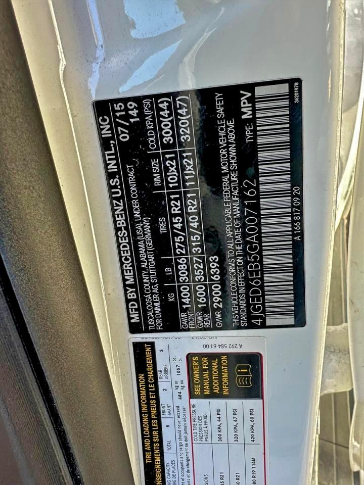 Фото: 4JGED6EB5GA007162