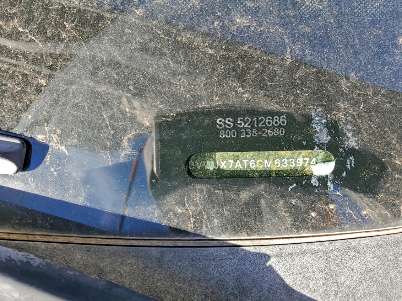 2012 Volkswagen Beetle VIN: 3VWJX7AT6CM633974 Lot: 96266685