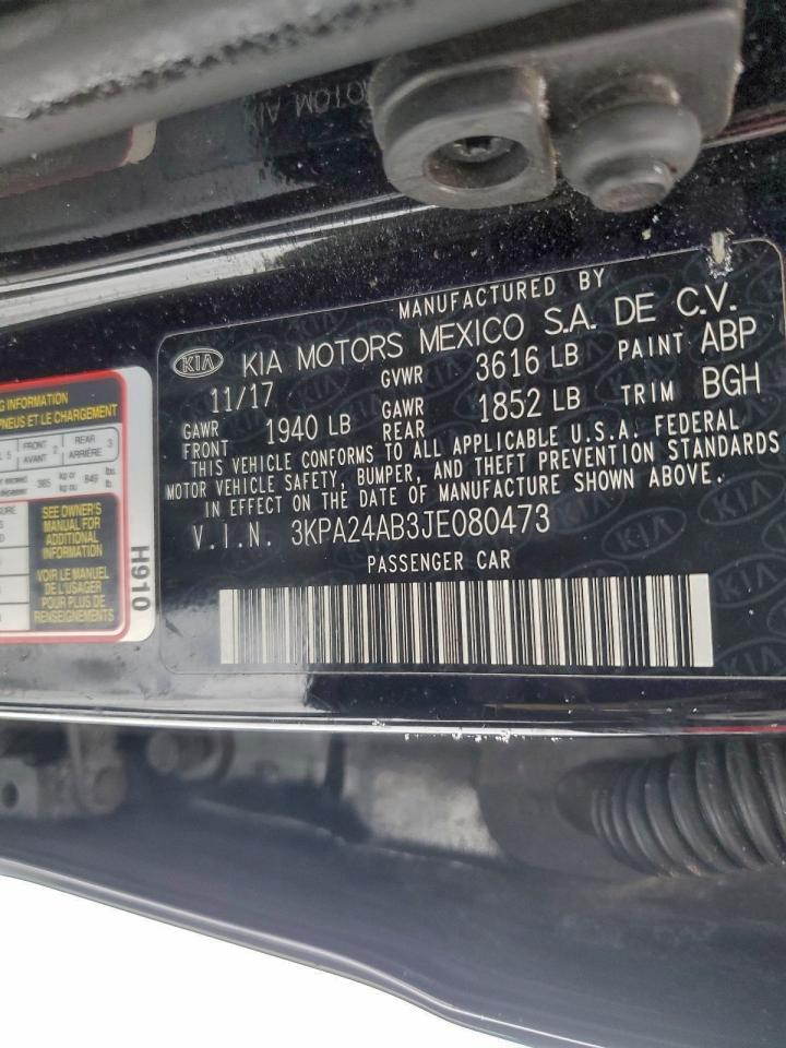 2018 Kia Rio Lx VIN: 3KPA24AB3JE080473 Lot: 96394855