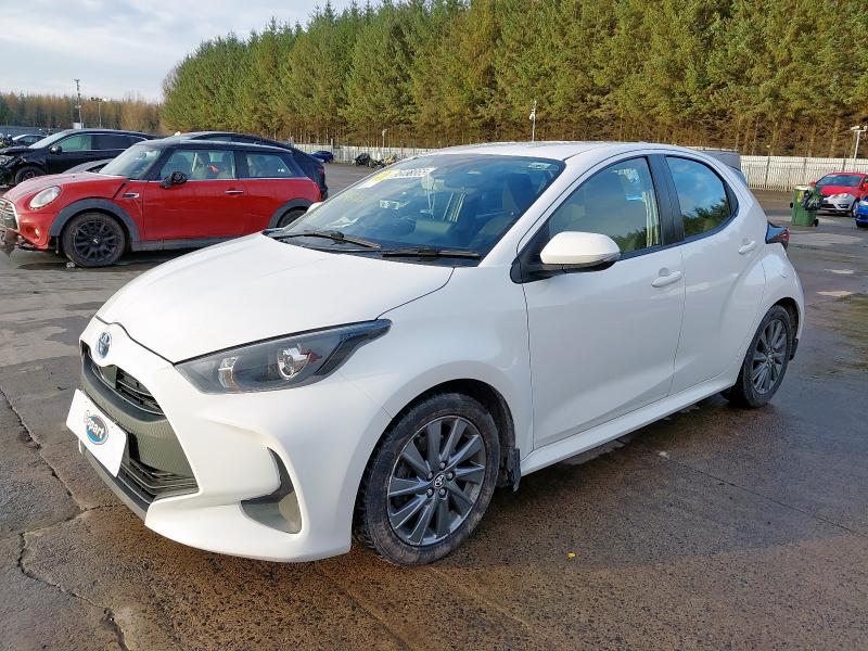 2021 TOYOTA YARIS 1.5 HYBRID ICON 5DR CVT for sale at Copart WHITBURN