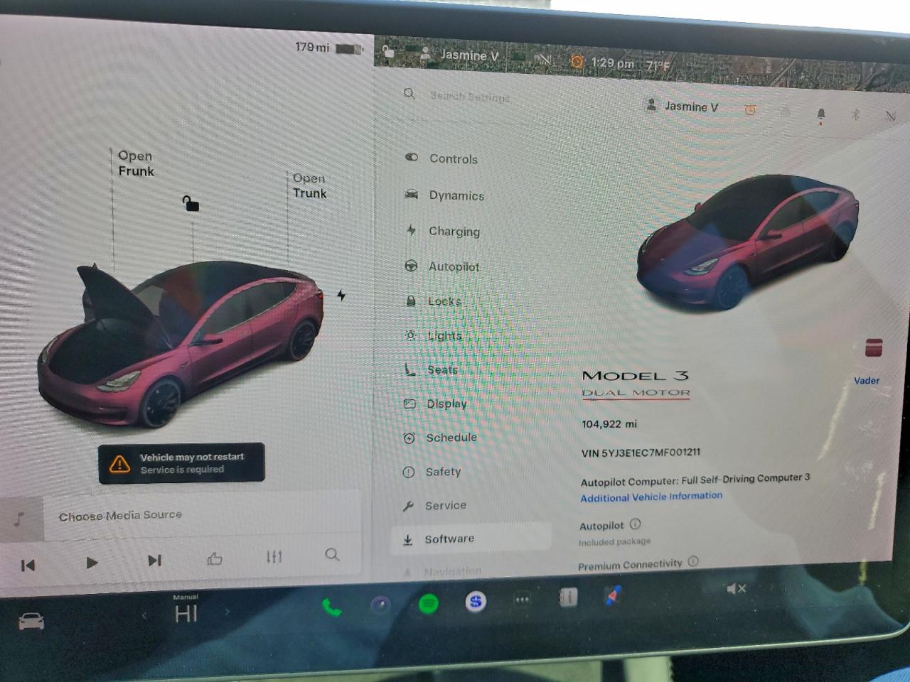 2021 Tesla Model 3 VIN: 5YJ3E1EC7MF001211 Lot: 84995295