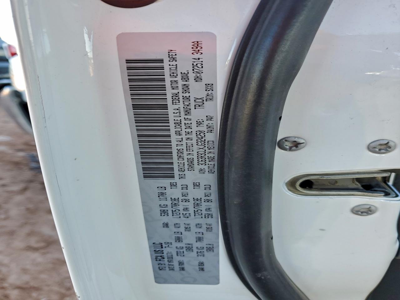 2018 Ram 3500 St VIN: 3C63R3CLXJG324250 Lot: 95436115