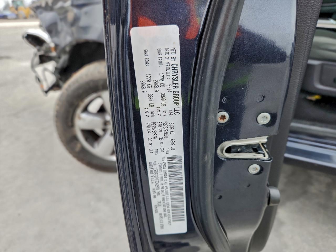 2014 Ram 1500 Slt VIN: 1C6RR7GT4ES342818 Lot: 97299885