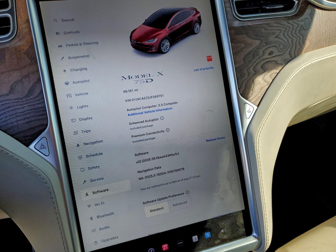 2018 Tesla Model X VIN: 5YJXCAE23JF089751 Lot: 94483255