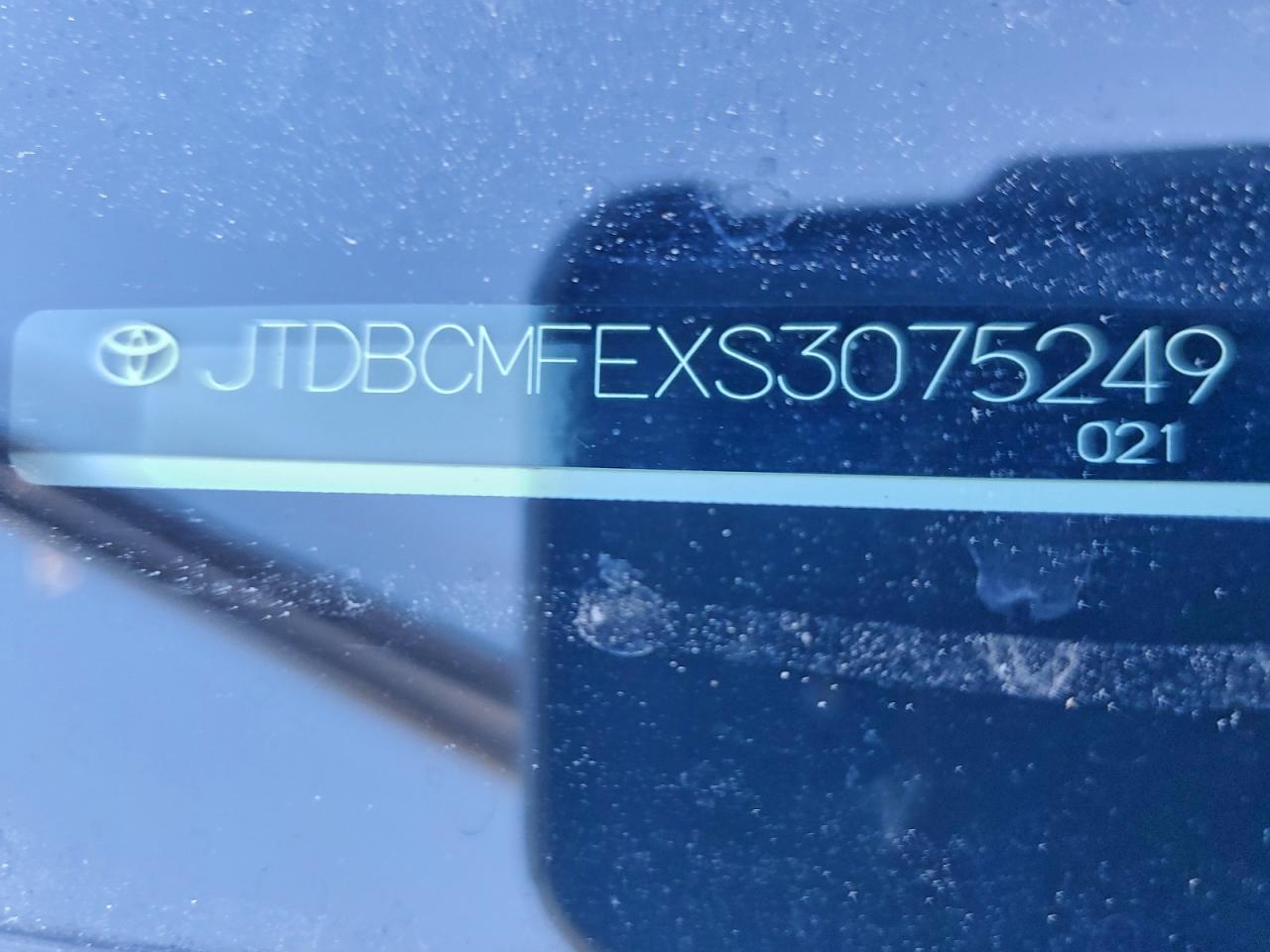 2025 Toyota Corolla Le VIN: JTDBCMFEXS3075249 Lot: 96898195