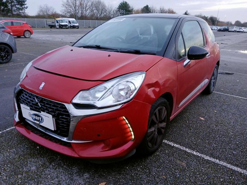 2016 DS DS 3 1.2 PURETECH 82 CHIC 3DR for sale at Copart SANDTOFT