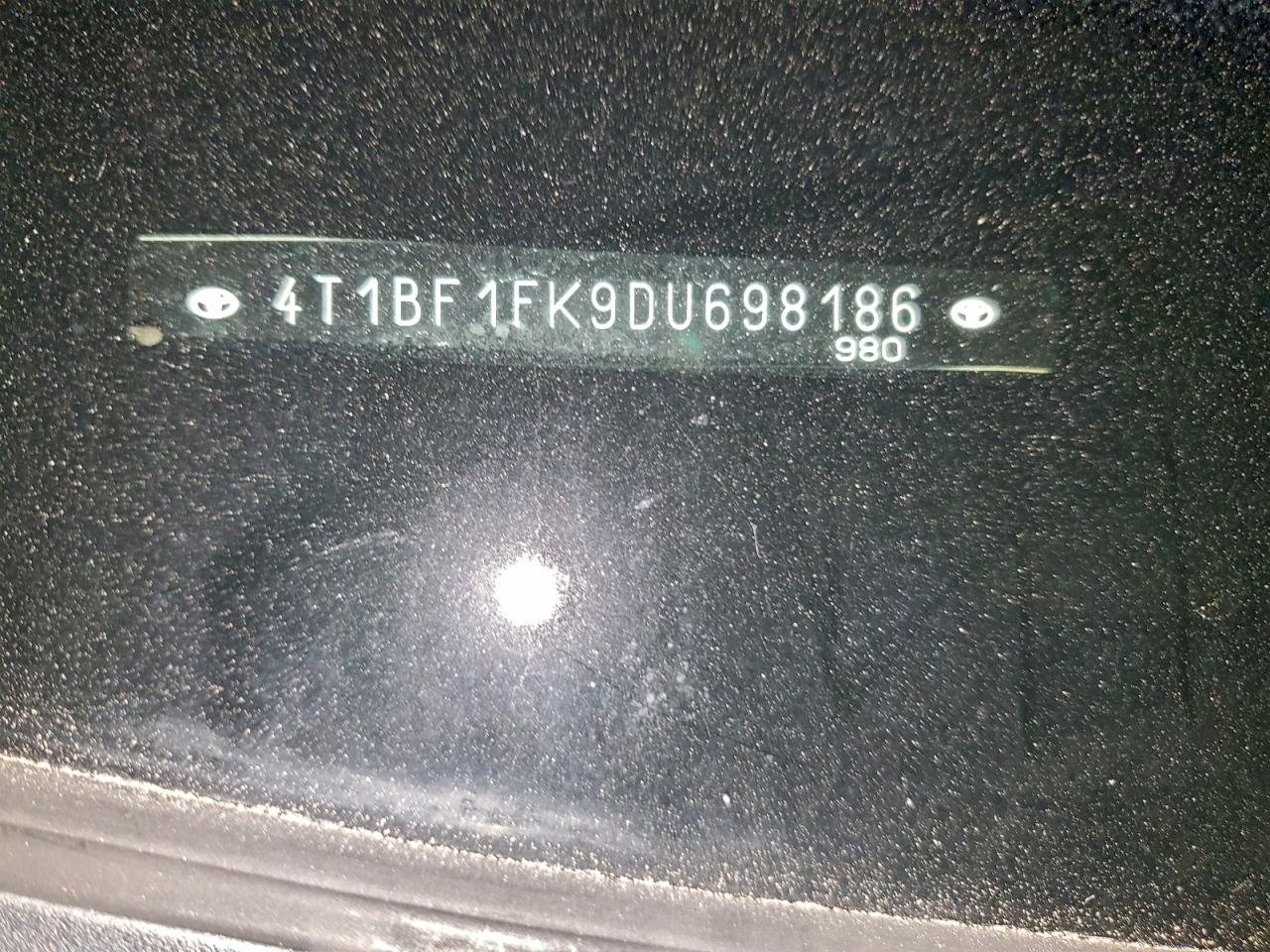 2013 Toyota Camry L VIN: 4T1BF1FK9DU698186 Lot: 94672915