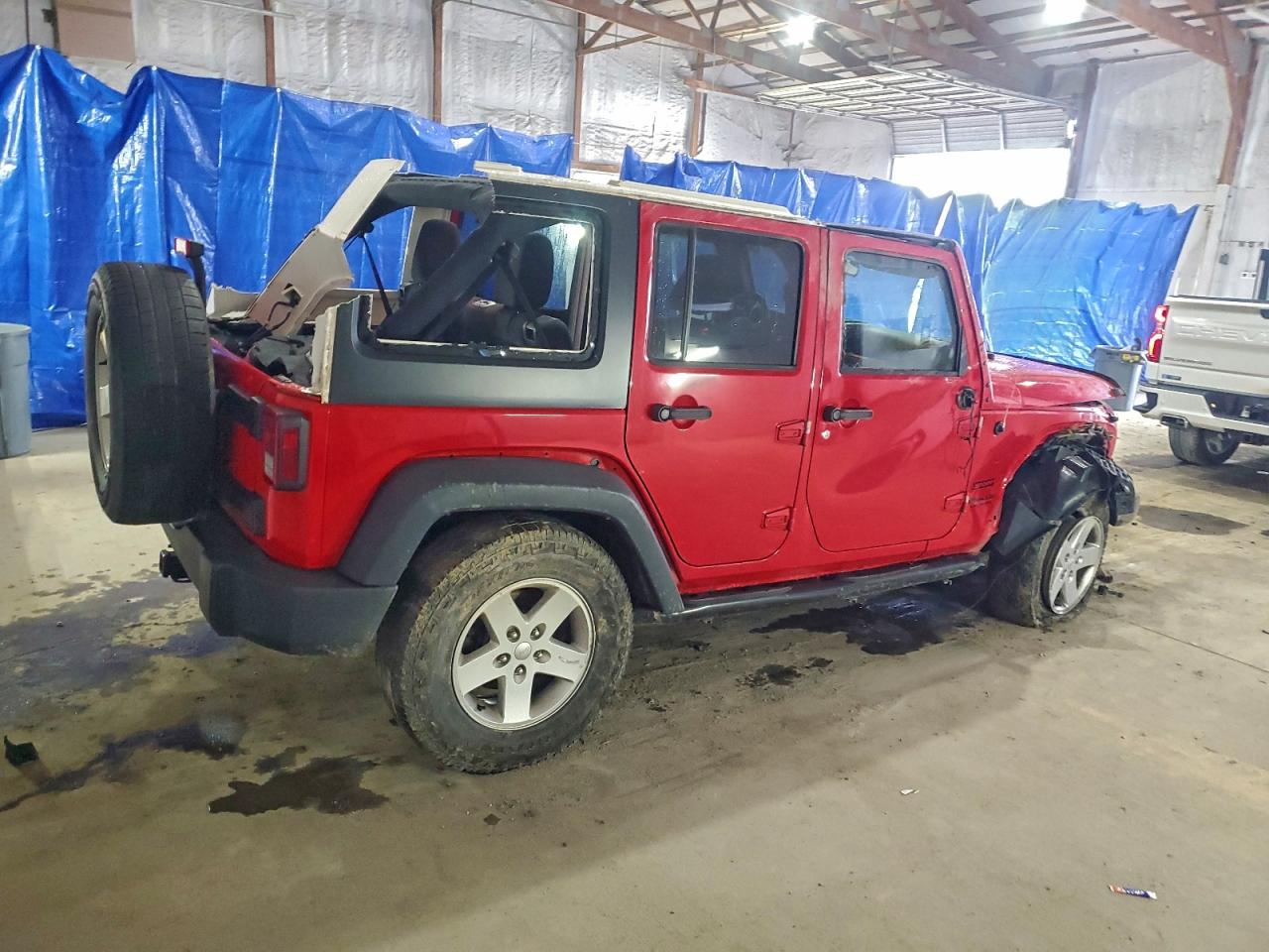 2016 Jeep Wrangler Unlimited Sport VIN: 1C4BJWDG4GL127875 Lot: 97006215