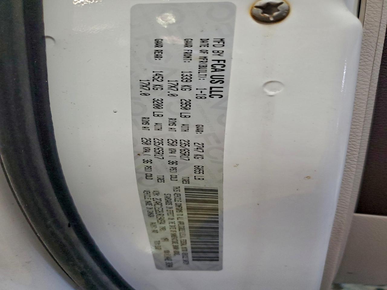 2018 Chrysler Pacifica Touring L Plus VIN: 2C4RC1EG9JR194934 Lot: 96013345