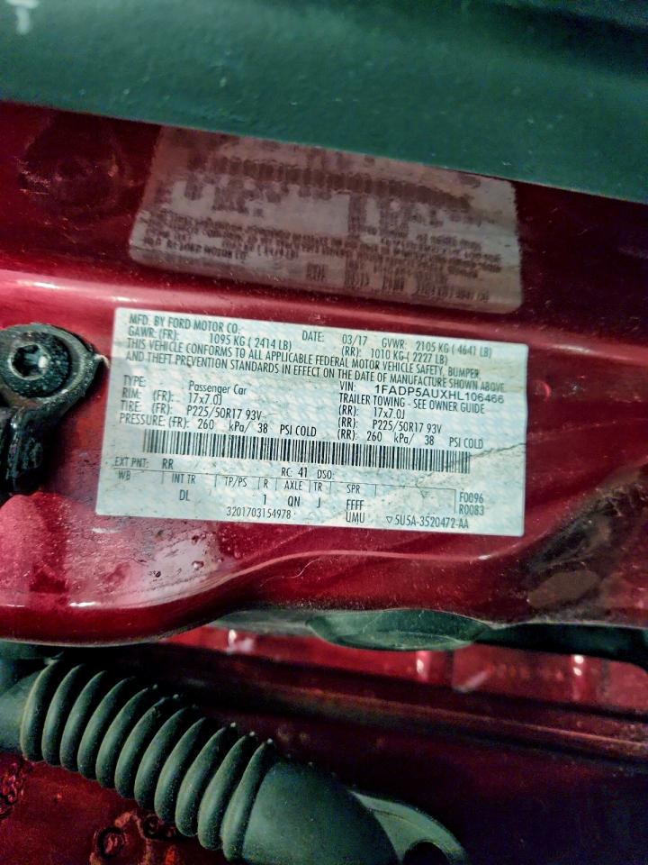 2017 Ford C-Max Se VIN: 1FADP5AUXHL106466 Lot: 95915855