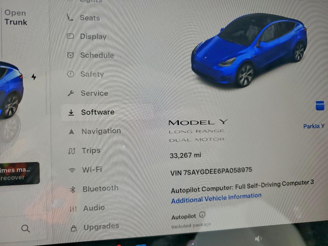 2023 Tesla Model Y VIN: 7SAYGDEE6PA058975 Lot: 95994245