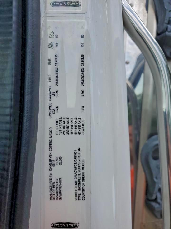 2018 Freightliner M2 106 Medium Duty VIN: 3ALACWFC8JDJN4503 Lot: 96083705