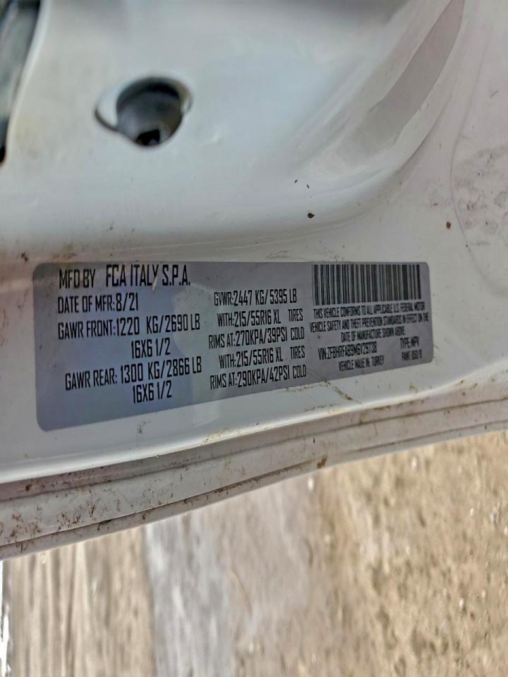 2021 Ram Promaster City Delivery Van VIN: ZFBHRFAB9M6V29738 Lot: 95867055