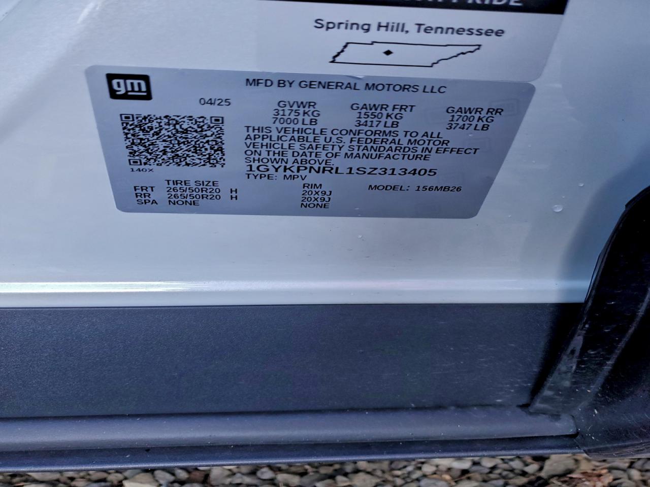 2025 Cadillac Lyriq Luxury VIN: 1GYKPNRL1SZ313405 Lot: 94927145