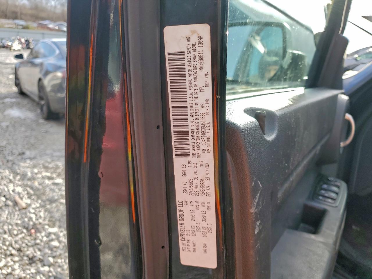 2011 Dodge Nitro Heat VIN: 1D4PT4GK3BW599550 Lot: 97121815