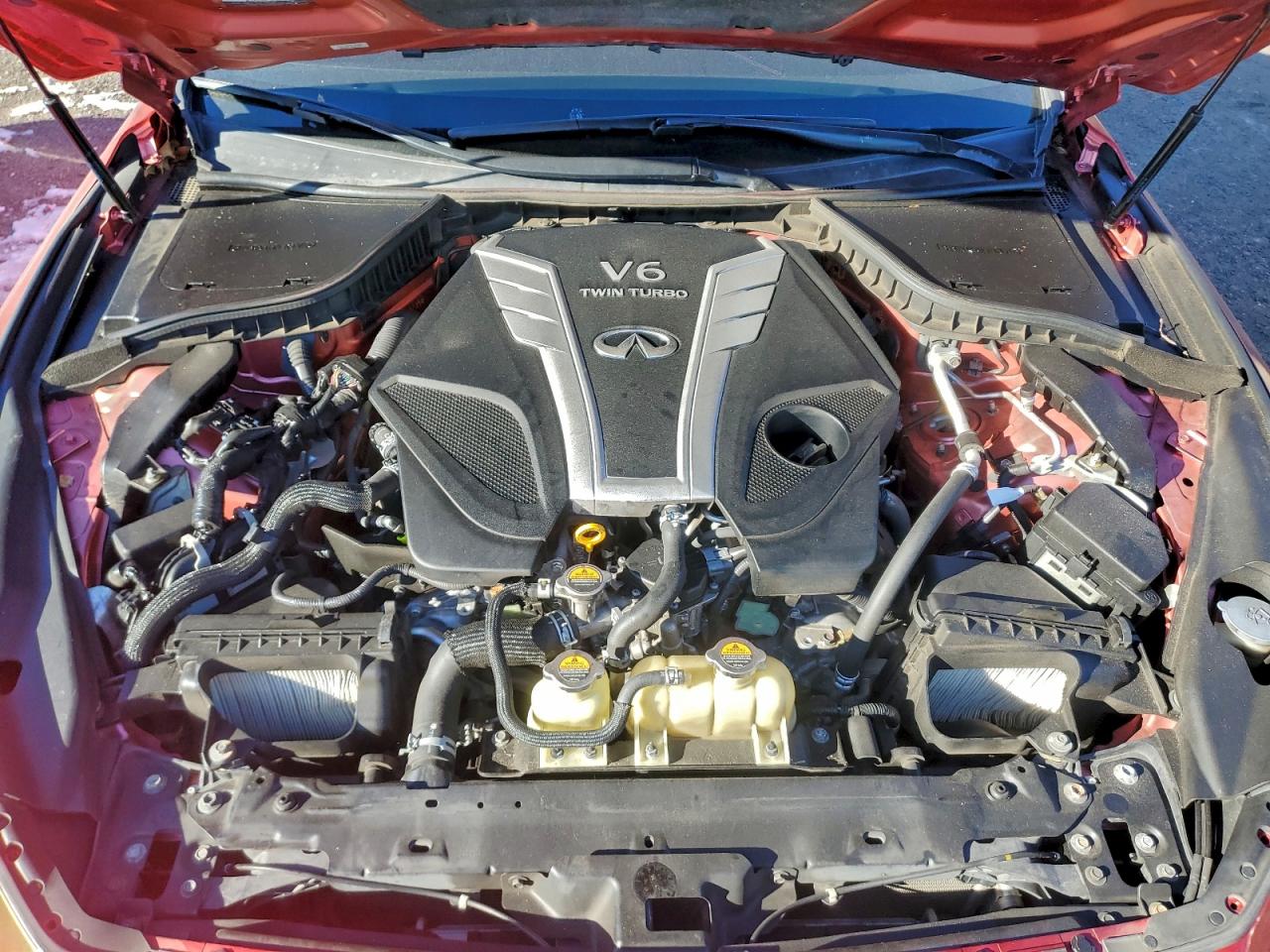 2018 Infiniti Q50 Red Sport 400 VIN: JN1FV7ARXJM481308 Lot: 95879975