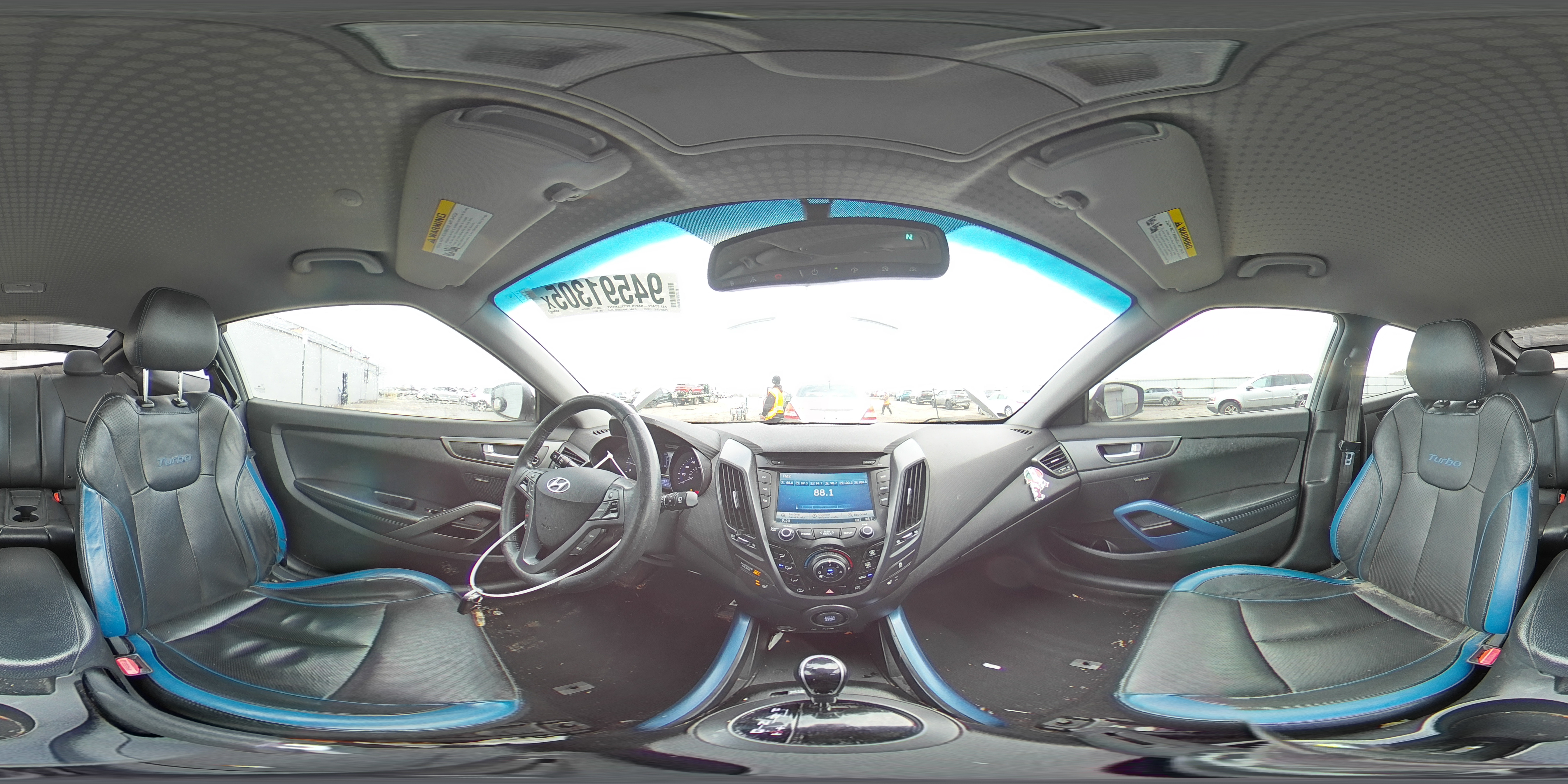 2013 Hyundai Veloster Turbo VIN: KMHTC6AE9DU100772 Lot: 94591305