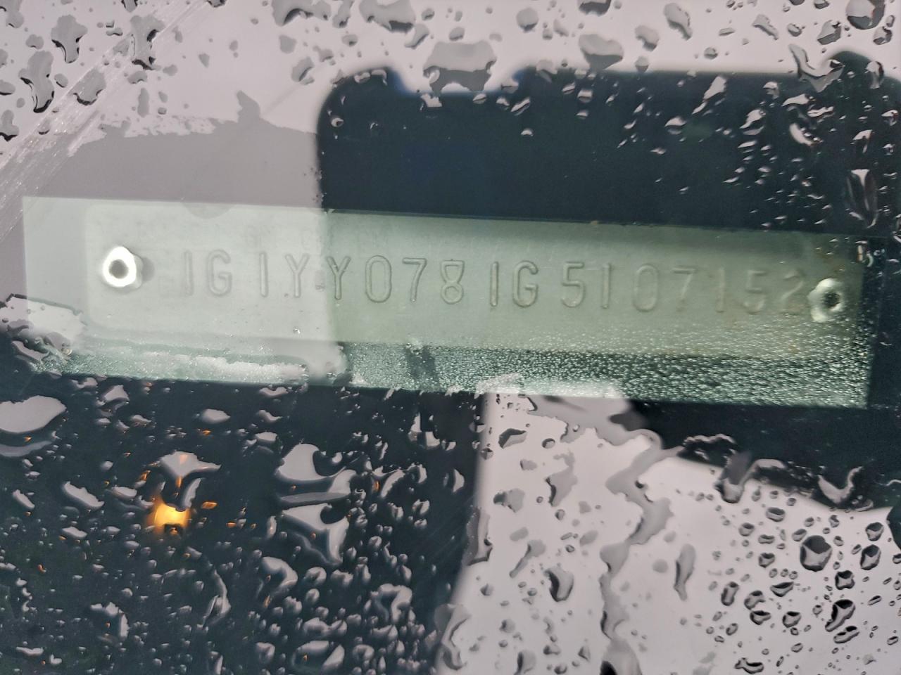 1986 Chevrolet Corvette VIN: 1G1YY0781G5107152 Lot: 96974525